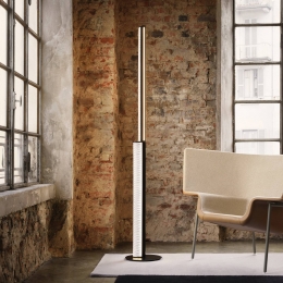SlampLEDvloerlampModulagedraaidgeplooidzwart
