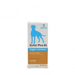 NoWormExitelPlusOntwormingTablettenHond35-50kg2tabletten