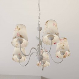 LamkurHanglampSarabloemendecoratiestoffenkappen5-lamps