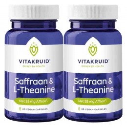 GratisVerzending2xVitakruidSaffraanL-Theanine30vegacapsules