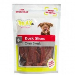 15xTrulyHondensnackDogSlicesChewDuck90gr