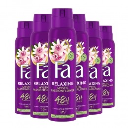 6xFaDeodorantSprayMysticPassionflower150ml