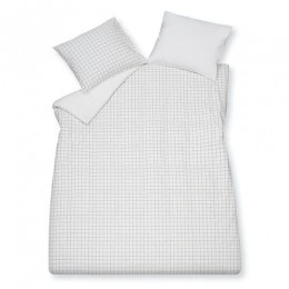 VanDyckPURE54percaleCheckanthraciteDekbedovertrek