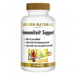 GratisVerzending2xGoldenNaturalsImmuniteitSupport90vegacapsules
