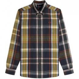 OverhemdLangeMouwFredPerryFpMadrasCheckShirt