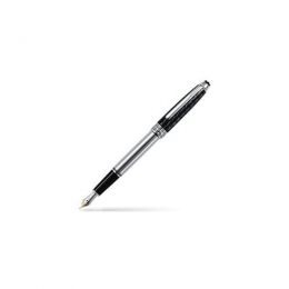 Montblancvulpenclassiquecarbonsteelmetcarbondop18krtmediumpenpuntkleurstaal