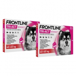 2xFrontlineTri-ActAntiVlooienenTekenDruppelsXL3pipetten