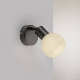 JUSTLIGHTGmbHJUSTLIGHTLokiwandlampzwartijzerglas