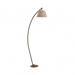 ONLIVloerlampSineabruinzandkleurighoogte110cmijzertextiel