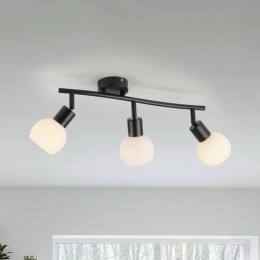 JUSTLIGHTGmbHJUSTLIGHTLokiplafondlamp3-lampslangzwartijzer