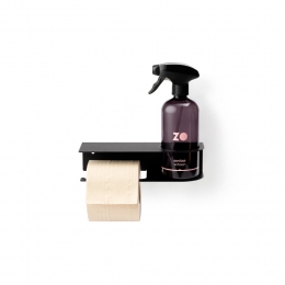 ZOToiletrolhouderLinksZwart