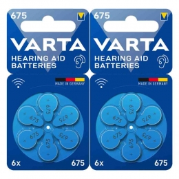 2xVartaHearingAidBatteries675Blister6stuks
