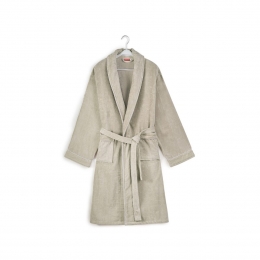 Luxebadjasveloursmetpiping-beige