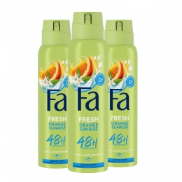 3xFaDeodorantSprayOrangeSunrise150ml