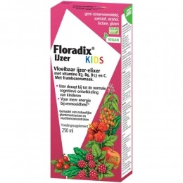 GratisVerzending3xFloradixIJzerElixerKids250ml