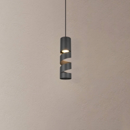 TrioLightingStreamhanglampzwart8cmmetaalGU10