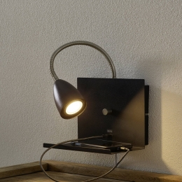 MarksljdWandlampLogimetplankzwart