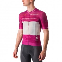 GIRODITALIAShirtmetkortemouwenRaceMagliaCiclamino2023fietsshirtmet