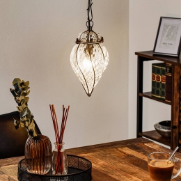 SiruApartehanglampGOCCIAmondgeblazen25cm