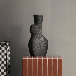 fermLIVINGYaragrotevaasdonkergrijshoogte35cmkeramiek