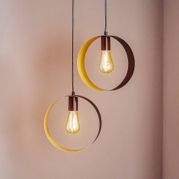 SIGMAHanglampHula2-lampszwartgoud