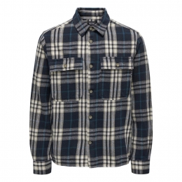 OnlySonsScottCheckFlannelOvershirt