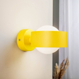 ArgonWandlampMadovanstaalgeel1-lamp