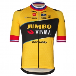 TEAMJUMBO-VISMAShirtmetkortemouwenPrimozRoglic2023fietsshirtmetkorte
