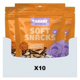 10xBraaafTwistedBitesHondensnackKip-Vis85gr