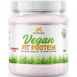 XXLNutritionFitProteinVeganAardbei500gr