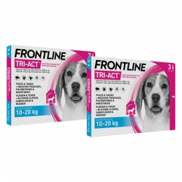 2xFrontlineTri-ActAntiVlooienenTekenDruppelsM3pipetten