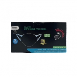 MondkapjeTypeIIRZwart50st