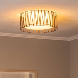 TKLightingPlafondlampHarmonyzwartNaturJute50cm