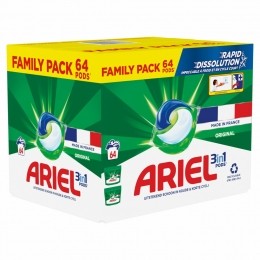 Ariel3in1WasmiddelPodsOriginal64stuks