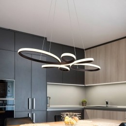 TrioLightingFlyLEDhanglampmatzwart3000K83cmx45cm