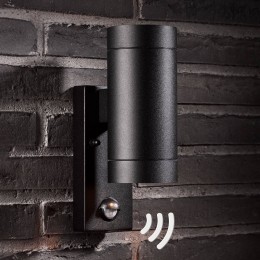 NordluxBuitenwandlampTinMaxiDoublesensorzwart