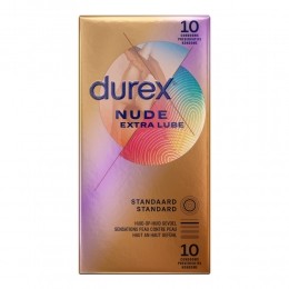2xDurexCondoomsNudeExtraLube10stuks
