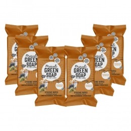 6xMarcelsGreenSoapSchoonmaakdoekjesSandelhoutKardemom60stuks