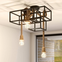 LucandeplafondlampAndrik44cm3-lampshenneptouwmetaal