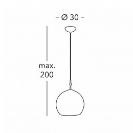 KolarzLunahanglamp30cmgoudkleurigmetaalglas