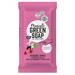 MarcelsGreenSoapSchoonmaakdoekjesPatchouliCranberry60stuks