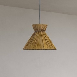 ForlightDamahanglamplichtbruinpapier30cm