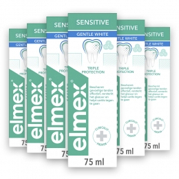 6xElmexTandpastaSensitiveGentleWhite75ml