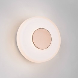 TrioLightingLEDwandlampCelestebruinwit22cmglasdimbaar