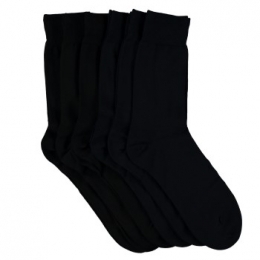 Topeco6stuksMenMercerizedCottonMultiPackSocksActie