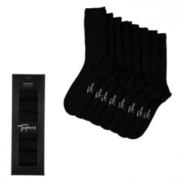 Topeco8stuksMenBambooBasicCrewSocksActie