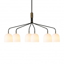 GubiKroonluchterHoward6-lamps134x73cmbronswit