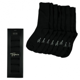 Topeco8stuksMenCottonBasicCrewSocksActie