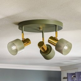 ArgonPlafondspotDestin3-lampsgroenmessing