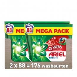 2xAriel4in1WasmiddelPodsUltraVlekverwijderaar88stuks